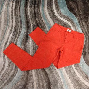 Old Navy Orange Damask Pixie Jeans